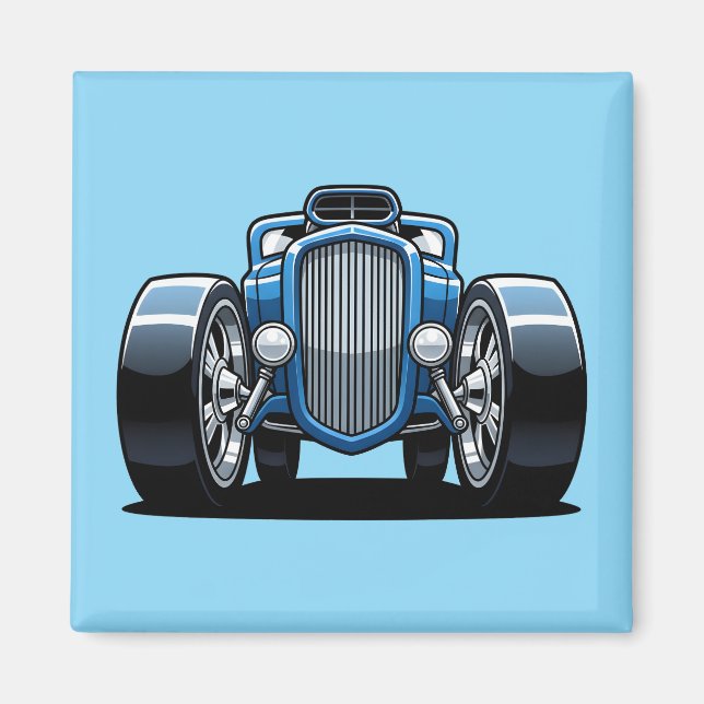 Aimant Toon Hotrod Art  (Devant)
