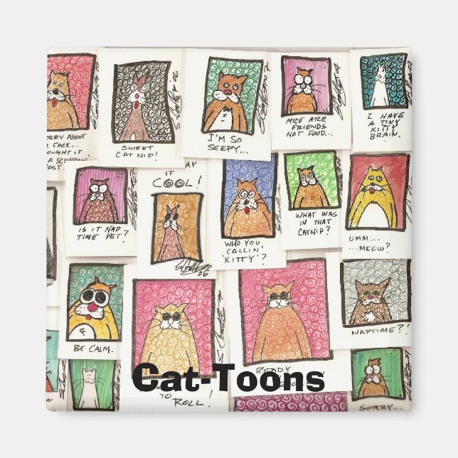 Aimant Toons de chat (Devant)