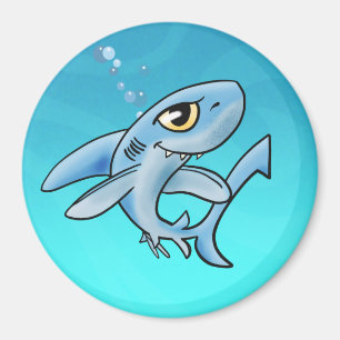 Aimant Toothy Grin Cartoon Shark
