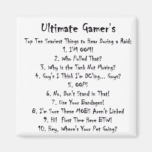 Aimant Top Dix Les Pires Choses À Entendre À Un Raid