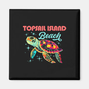 Aimant Topsail Island Beach Nc Artistique Tortue de mer R
