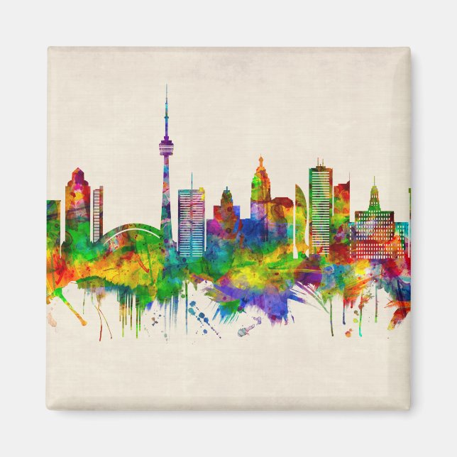 Aimant Toronto Canada Skyline (Devant)