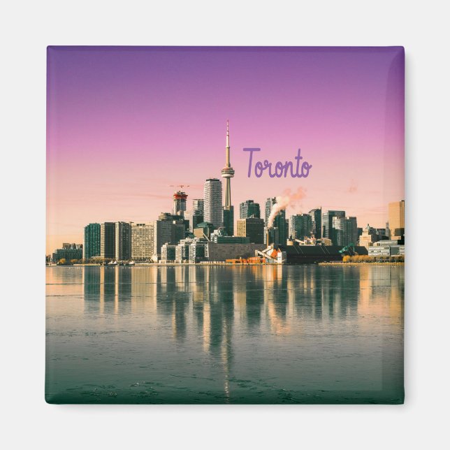 Aimant Toronto Capitale de l'Ontario Canada City Skyline (Devant)