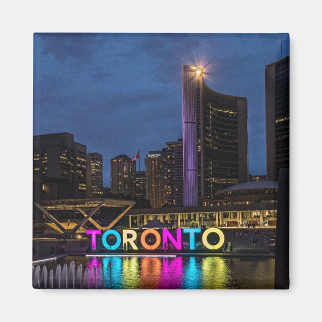 Aimant Toronto Colorful Skyline (Devant)