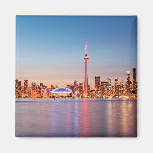 Aimant Toronto Skyline au coucher du soleil