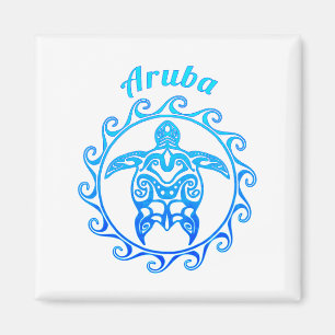 Aimant Tortue bleue Aruba