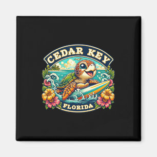 Aimant Tortue de mer mignonne de Cedar Key en Floride en