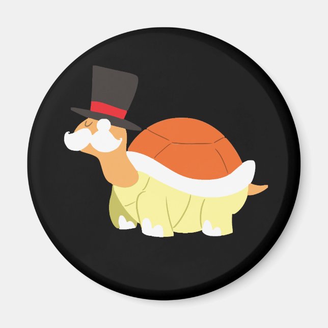 Aimant Tortue moustache (Devant)