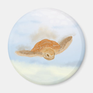 Aimant Tortue sous l'eau.