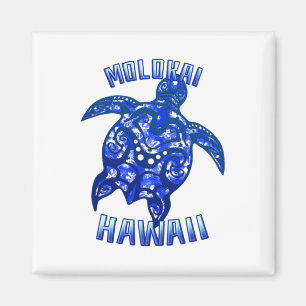 Aimant Tortue tribale de vacances de Molokai Hawaii