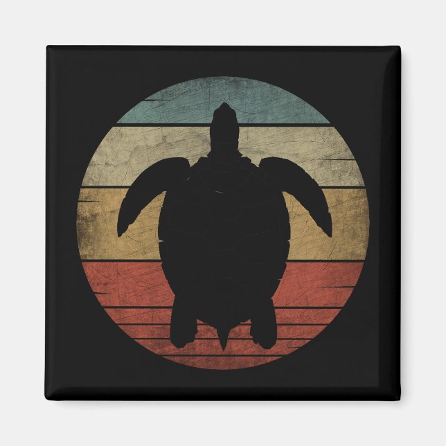 Aimant TORTUE vintage (Devant)