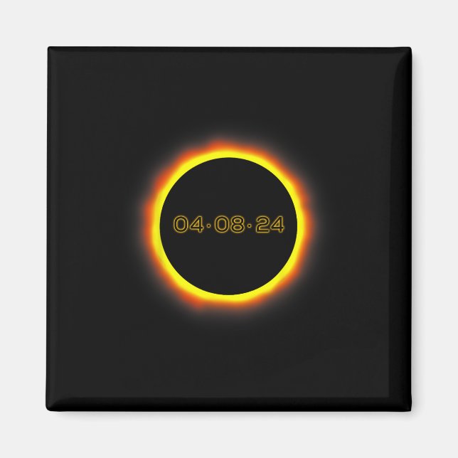 Aimant Total Éclipse Solaire 04.08.2024 Totalité 1 (Devant)