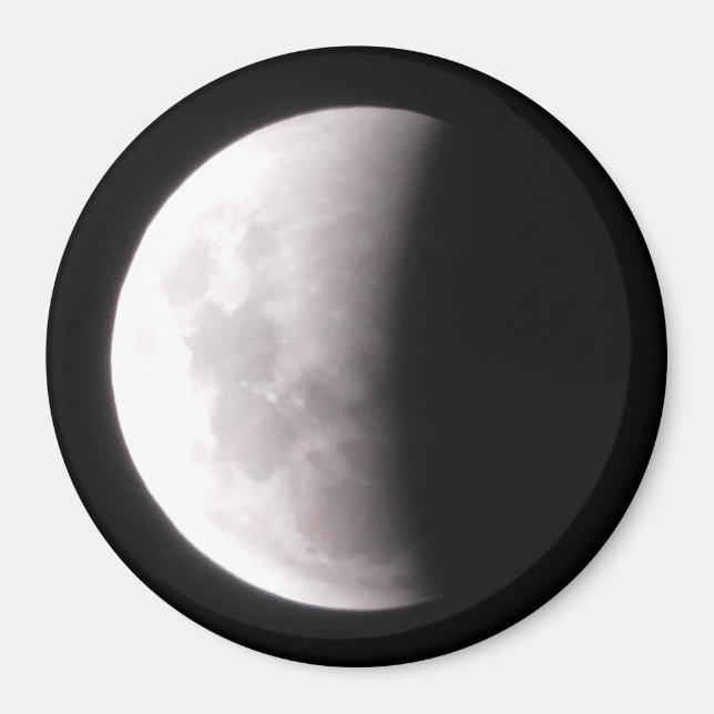 Aimant Total Lunaire Photo Pleine lune Ecslipse (Devant)