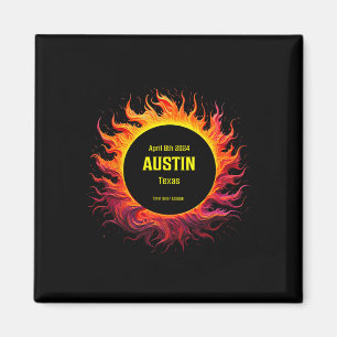 Aimant Total Solaire Eclipse 2024 Austin Texas