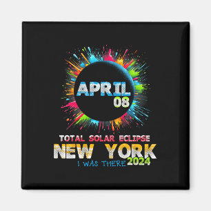 Aimant Total total couleur de l'éclipse solaire New York 
