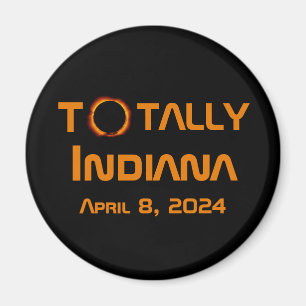 Aimant Totalement Indiana 2024 Solar Eclipse