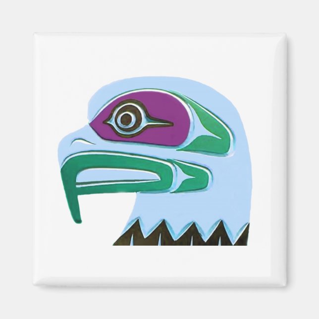 Aimant Totem d'aigle à tête blanche (Devant)