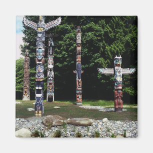 Aimant Totem Poles, Vancouver, Colombie-Britannique