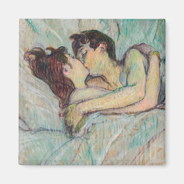 Aimant Toulouse-Lautrec - En Lit, Baiser (Devant)