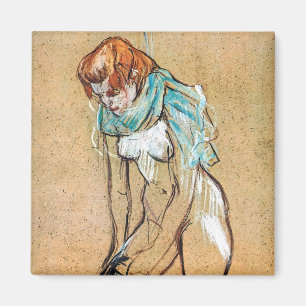 Aimant Toulouse-Lautrec - Femme relevant ses bas