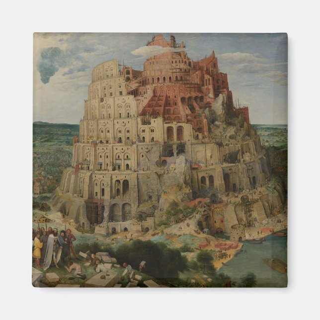 Aimant Tour de Babel de Pierre Bruegel l'Ancien (Devant)
