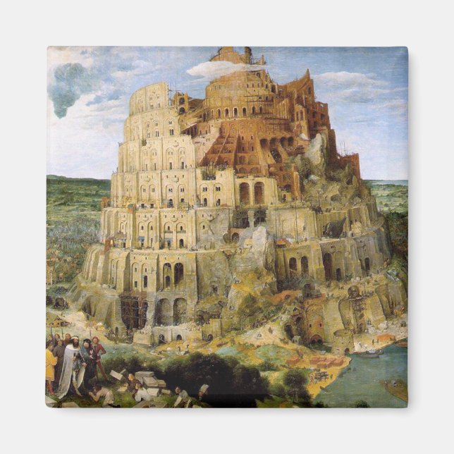Aimant Tour de Babel - Peter Bruegel (Devant)