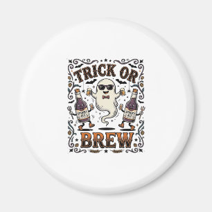 Aimant Tour de potion d'Halloween ou Brasserie Vintage Gr