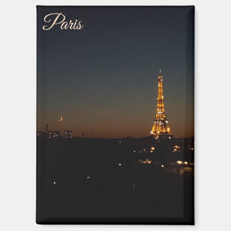 Aimant Tour Eiffel Paris au coucher du soleil
