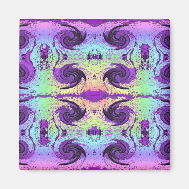 Aimant tourbillons pastel (Devant)