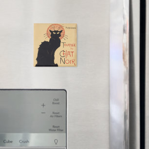Aimant Tournée du Chat Noir Vintage Black Cat Art Nouveau