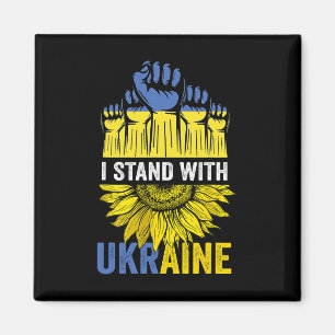 Aimant Tournesol Priez Pour Le Drapeau De L'Ukraine Je Su