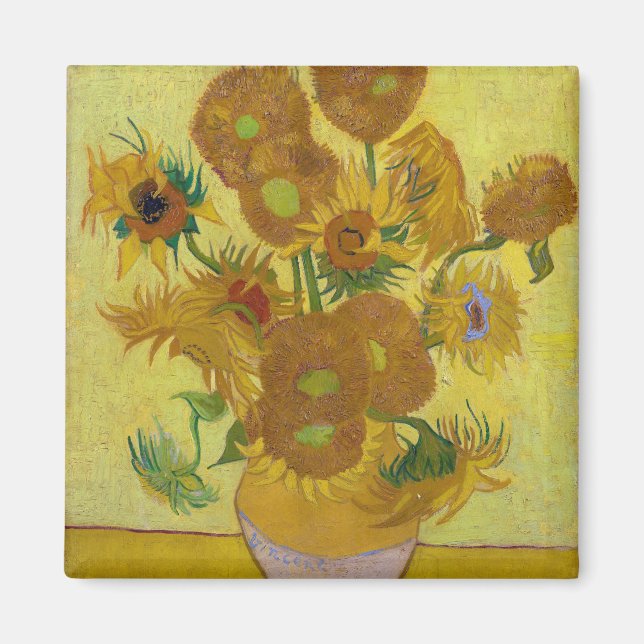 Aimant Tournesols, Vincent van Gogh, 1889 (Devant)