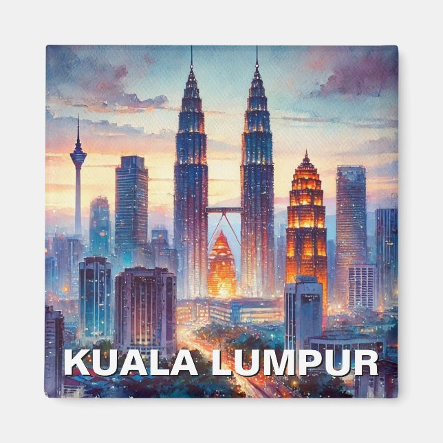 Aimant Tours jumelles Kuala Lumpur Petronas (Devant)