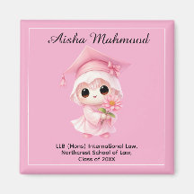 Tous les textes personnalisés Chibi Rose Diplômé
