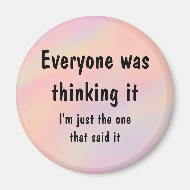 Aimant Tout Le Monde Le Pensait (Devant)