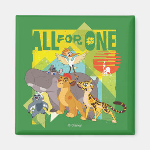 Aimant Tout pour un seul Lion Guard Graphisme