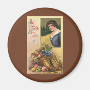 Aimant Toute la générosité de Thanksgiving Soit mince