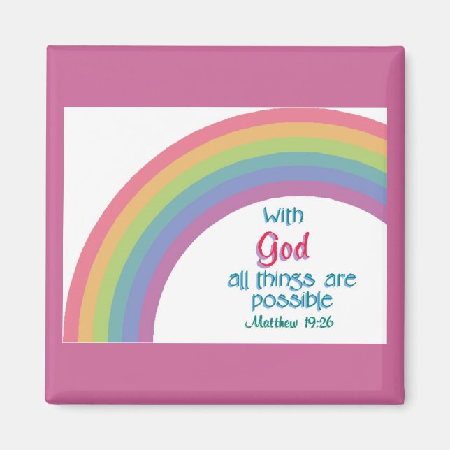 Aimant Toutes les choses sont possibles (Devant)