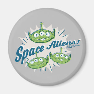 Aimant Toy Story 4   "Aliens spatiaux" Retro Graphic