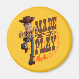 Aimant Toy Story 4   Woody "Fait pour jouer"
