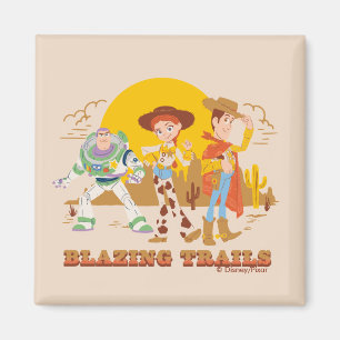 Aimant Toy Story Buzz, Jessie, Woody "Pistes enflammées"
