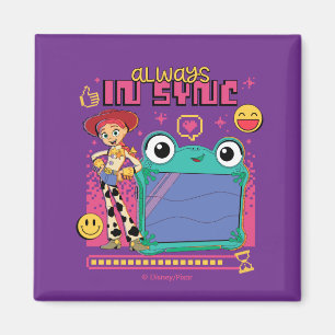 Aimant Toy Story Jessie & Lilypad "Toujours en phase"