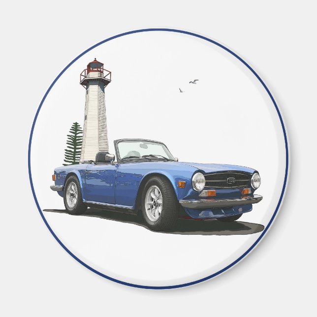 Aimant TR6 bleu (Devant)