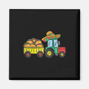 Aimant Tracteur de tacos pour enfants Cinco De Mayo Nourr