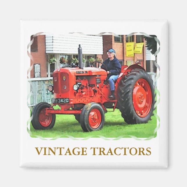 Aimant TRACTEURS vintages (Devant)
