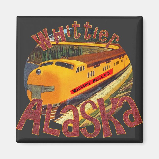 Aimant Train à balles Whittier 260 Kilomètres par heure (Devant)