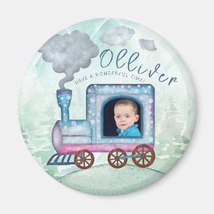 Aimant Train Anniversaire Chugga Chugga Deux photos