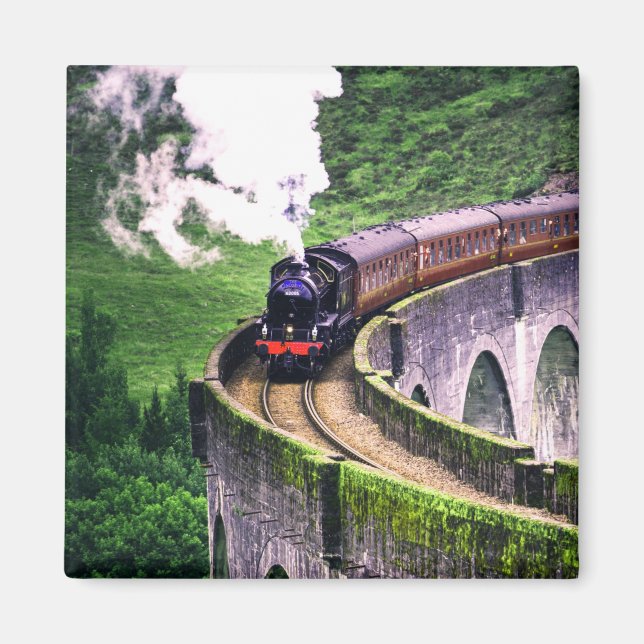 Aimant Train de locomotives sur le pont (Devant)