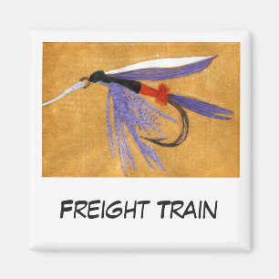 Aimant "Train de marchandises" Amarrages d'art de pêche à