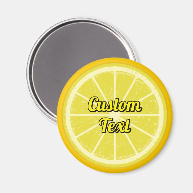 Aimant Tranche de citron (Recto/Verso)